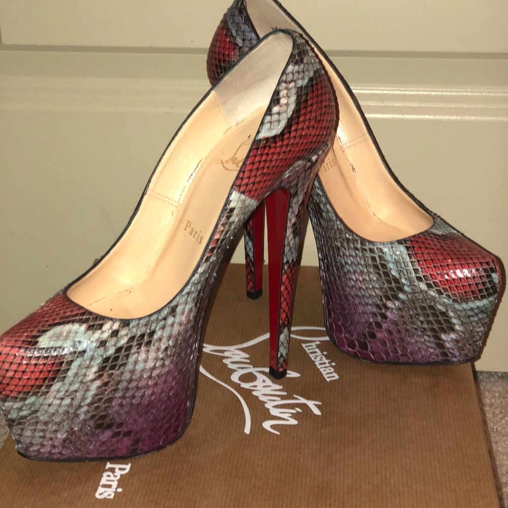 Christian Louboutin Python Platform Pump - image 7